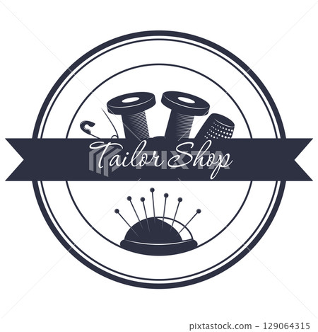 tailor shop badge 129064315