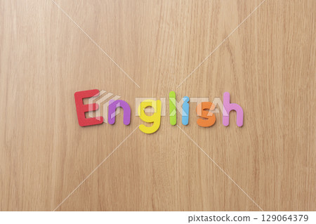 多彩字母英語單字 129064379