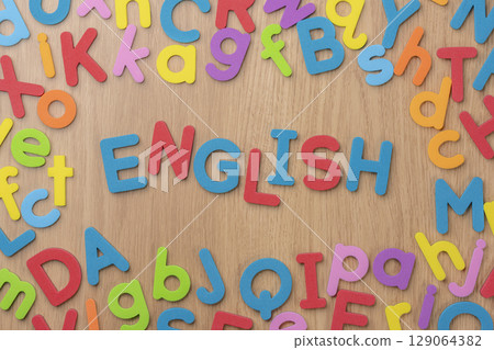 多彩字母英語單字 多彩字母英語單字 129064382