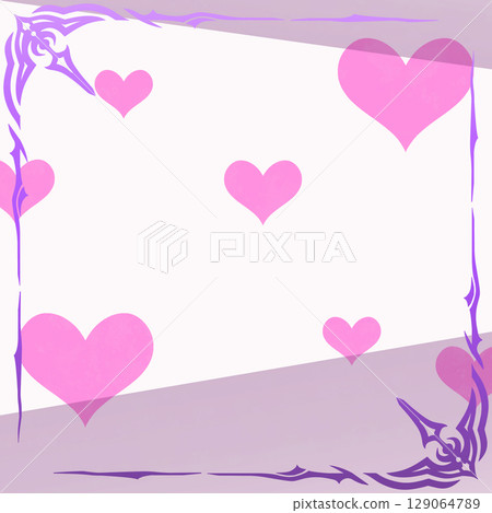 Square background, hand-drawn material, purple, pink, and frame with a mature atmosphere, abstract background illustration Square background, hand-drawn material, purple, pink, and frame with a mature atmosphere, abstract background illustration 129064789