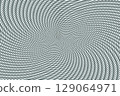 Hypnotic Spiral Optical Illusion Background 129064971