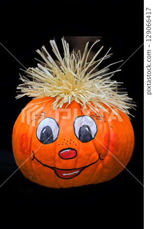 Happy Pumpkin Decoration 129066417