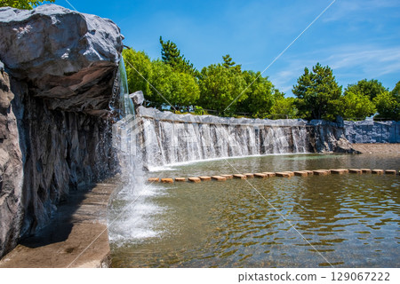 霞港公園瀑佈景觀（三重縣四日市霞町） 129067222