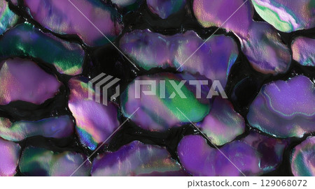 Black base iris gem cluster 129068072