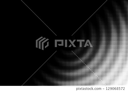 Curved Halftone Dots Abstract Pattern Curved Halftone Dots Abstract Pattern 129068572