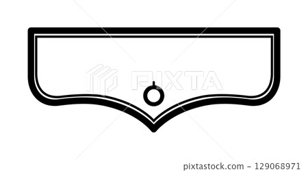 Western Flap Pocket technical fashion illustration. Flat apparel template front view. Women, men unisex style CAD mockup Western Flap Pocket technical fashion illustration. Flat apparel template front view. Women, men unisex style CAD mockup 129068971