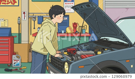 享受安全用車生活！汽車專家細心檢查 129068979
