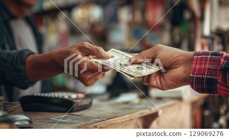 使用假幣的瞬間 129069276