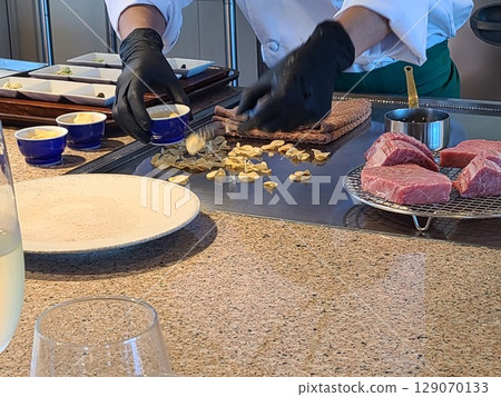 鐵板燒套餐、烤肉、素材、背景 129070133