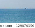 Blue sky, turquoise sea and Eboshi Rock 129070350