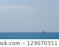 Blue sky, turquoise sea and Eboshi Rock 129070351