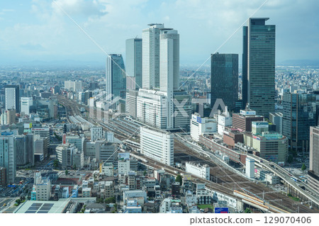Nagoya Station and its surrounding area are bustling with activity in anticipation of the opening of the Linear Chuo Shinkansen (photographed from Nagoya Prince Hotel in July 2025) 129070406