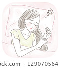 患有失眠症的女人 129070564
