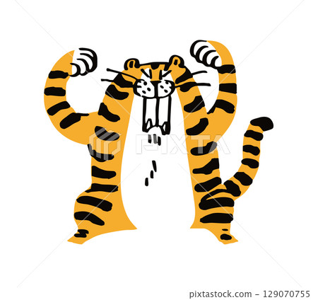 A tiger 129070755