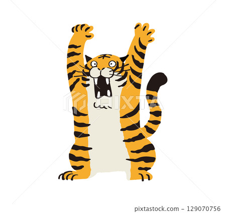 A tiger 129070756