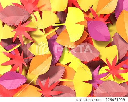3DCG background of overlapping paper leaves 3DCG background of overlapping paper leaves 129071039
