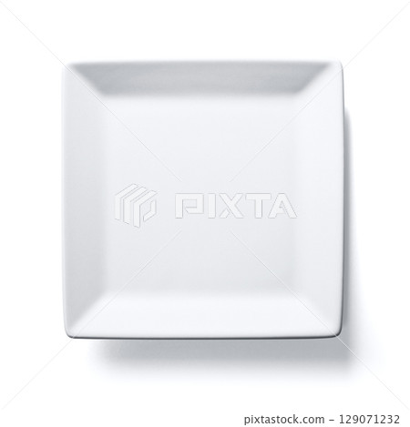 White Square Plate 129071232