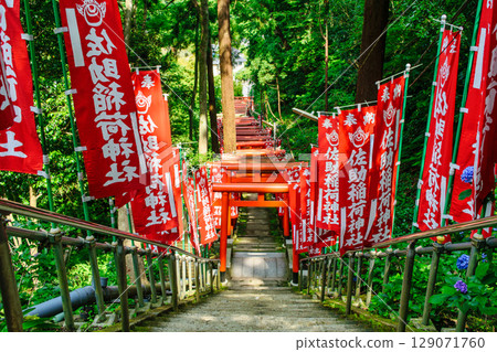 Kamakura City Sasuke Inari Shrine Akatorii approach, a power spot related to Minamoto no Yoritomo Kamakura City Sasuke Inari Shrine Akatorii approach, a power spot related to Minamoto no Yoritomo 129071760