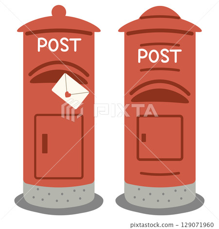 Postbox vector illustration Postbox vector illustration 129071960