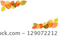 Autumn illustration material: Acorn illustration in watercolor style 129072212