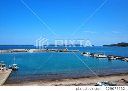 Beautiful seascape of Tsunoshima, Shimonoseki, Yamaguchi Prefecture 129072332