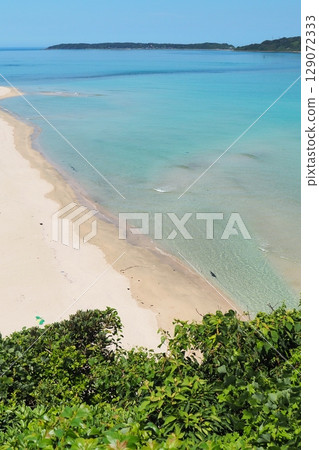 Beautiful seascape of Tsunoshima, Shimonoseki, Yamaguchi Prefecture 129072333
