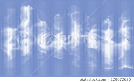 Light blue and white grunge vector background with textured wave elements, Halftone abstract music design for creative layouts and graphic compositions 129072620