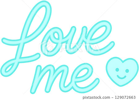 Stylish English calligraphy illustrations 129072663