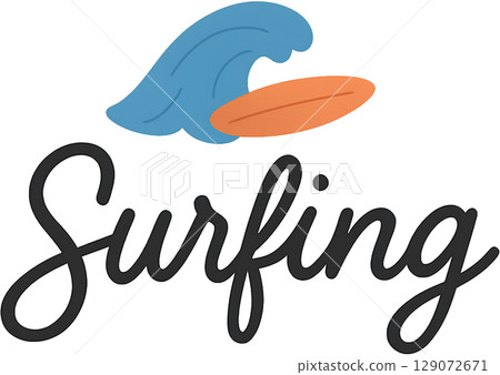 時尚的英文書法插圖 129072671