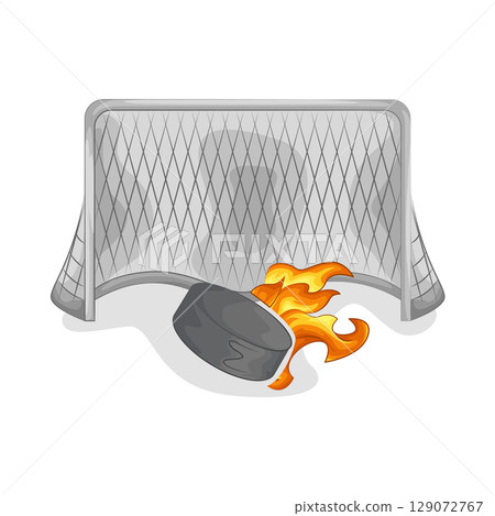 Illustration of Hockey Puck Illustration of Hockey Puck 129072767