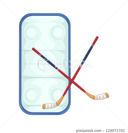 Illustration of Hockey Field 129072781