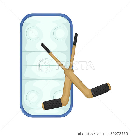 Illustration of Hockey Field 129072783