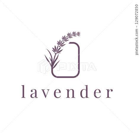 Lavender Logo, Simple Elegant Purple Flower Plant Vector, Greeting Card Design, Banner, Flower Ornament, Lavender Hand Drawn Wedding, Icon Symbol Illustration Lavender Logo, Simple Elegant Purple Flower Plant Vector, Greeting Card Design, Banner, Flower Ornament, Lavender Hand Drawn Wedding, Icon Symbol Illustration 129072850