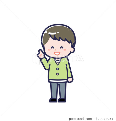 穿休閒服的孩子/對角線/男孩 13 129072934