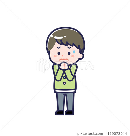 Child in casual clothes / diagonal / boy 23 Child in casual clothes / diagonal / boy 23 129072944