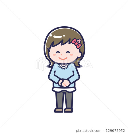 Casual clothing child / diagonal / girl 01 129072952