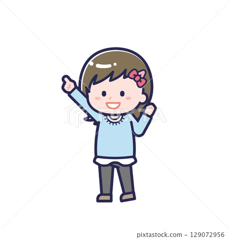 Casual clothing child / diagonal / girl 05 129072956