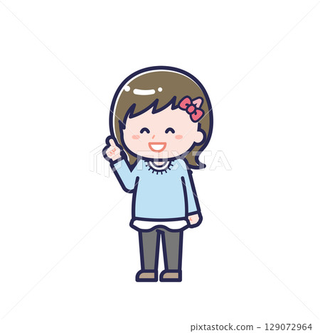 Casual clothing child / diagonal / girl 13 Casual clothing child / diagonal / girl 13 129072964