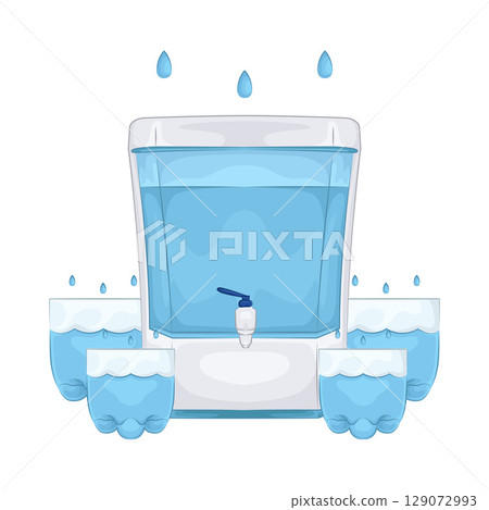Illustration of Water Filter Illustration of Water Filter 129072993