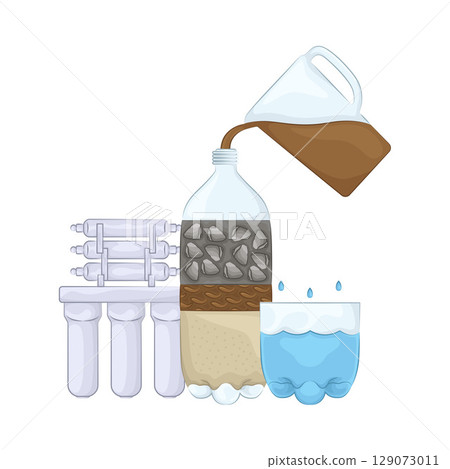 Illustration of Water Filter Illustration of Water Filter 129073011