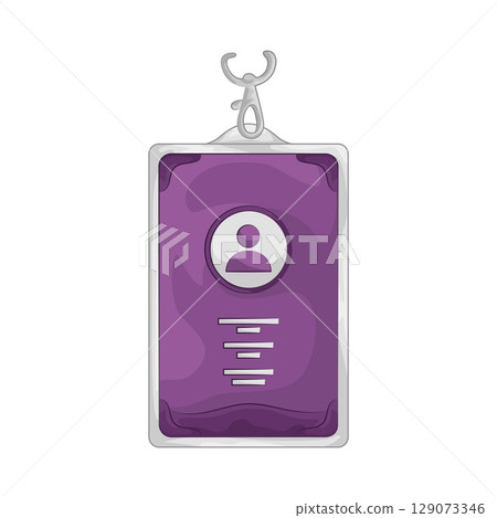 Illustration of ID Card Illustration of ID Card 129073346