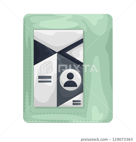 Illustration of ID Card Illustration of ID Card 129073363