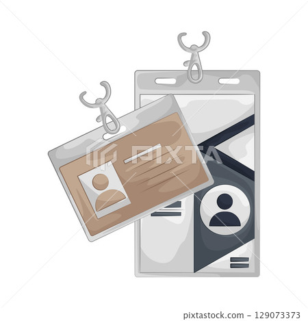 Illustration of ID Card  129073373