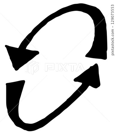 Simple hand-drawn arrow vector Simple hand-drawn arrow vector 129073553