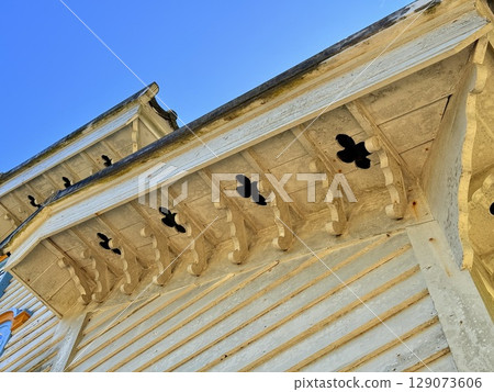 Church and blue sky in the Goto Islands, Nagasaki Prefecture, Japan (World Heritage Site) 129073606