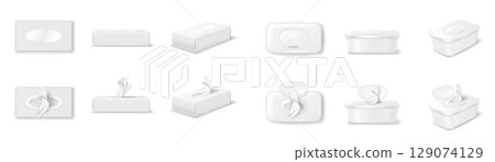 Collection of Various Tissue Box Designs 129074129
