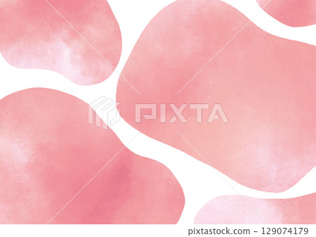 粉紅色水彩背景素材 粉紅色水彩背景素材 129074179