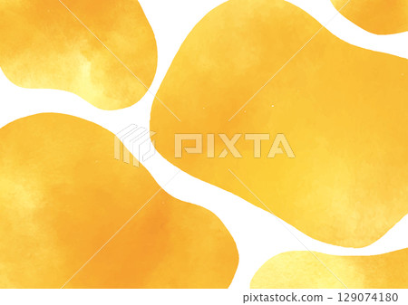 橘色水彩背景材料 129074180