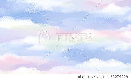 Pastel cloud background: Soft, pale sky texture 129074309