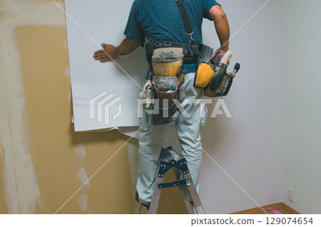 牆紙施工 129074654